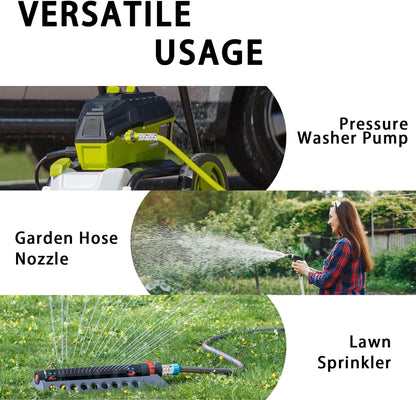 💧Stainless Steel Garden Hose Quick Connect Fittings Set
