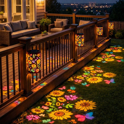 🌻Colorful Sunflower Glow Solar Garden Lantern – Create A Magical Flower Light Show For Your Outdoor Space