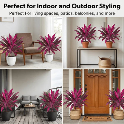 🎁 Last Day 60% OFF - Artificial Boston Fern & Dragon's Blood Tree Plants 🔥Same as in the video!