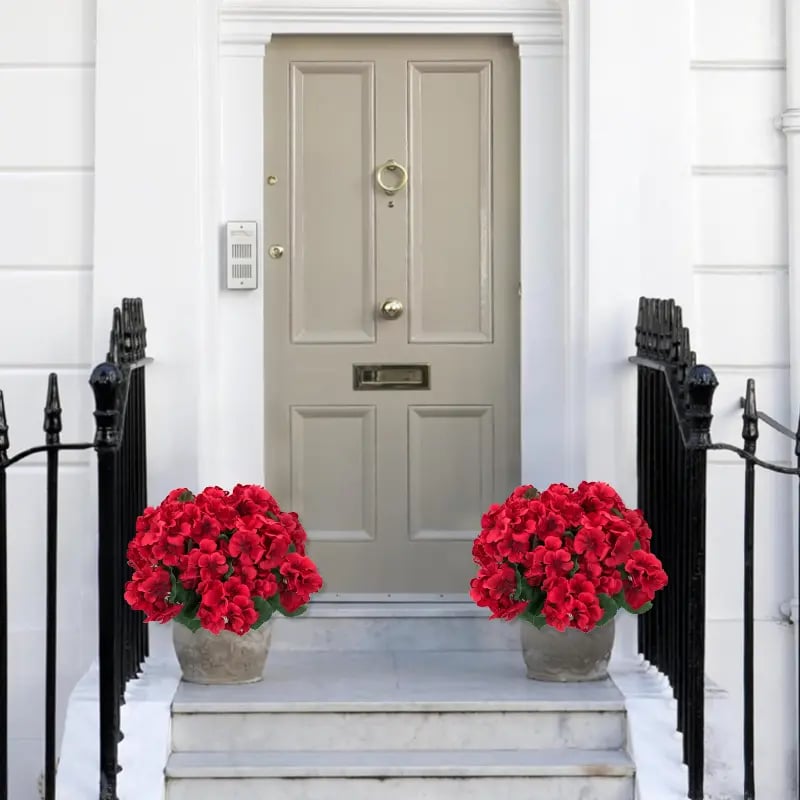 🎁 Last Day 60% OFF - Realistic Artificial Geranium Flowers For Beautiful Outdoor Decor
