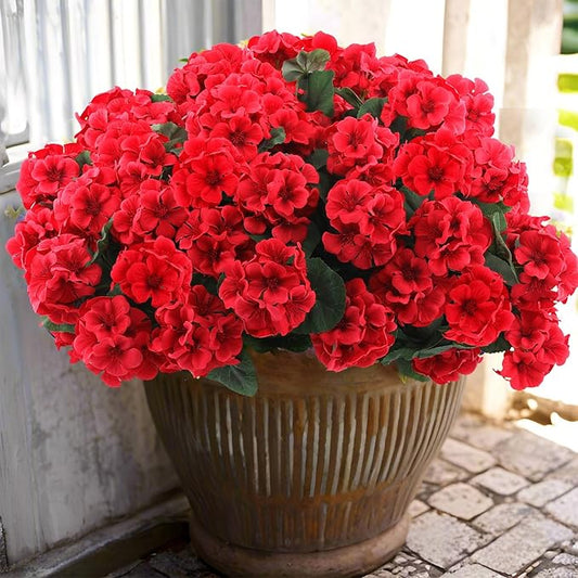 🎁 Last Day 60% OFF - Realistic Artificial Geranium Flowers For Beautiful Outdoor Decor