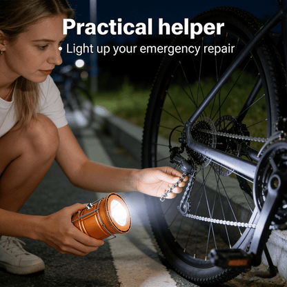🔦 Solar Rechargeable LED Camping Light