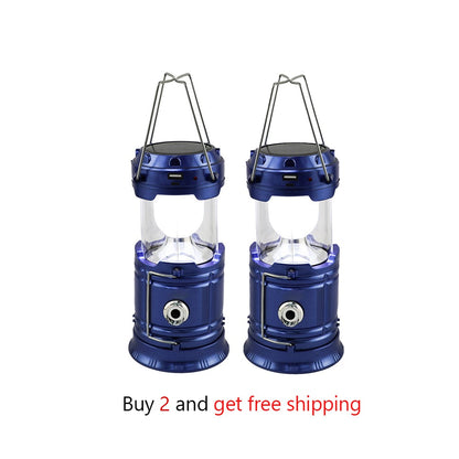 🔦 Solar Rechargeable LED Camping Light