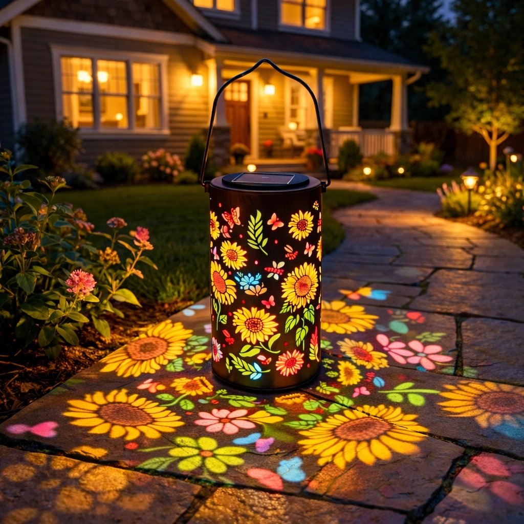 🌻Colorful Sunflower Glow Solar Garden Lantern – Create A Magical Flower Light Show For Your Outdoor Space