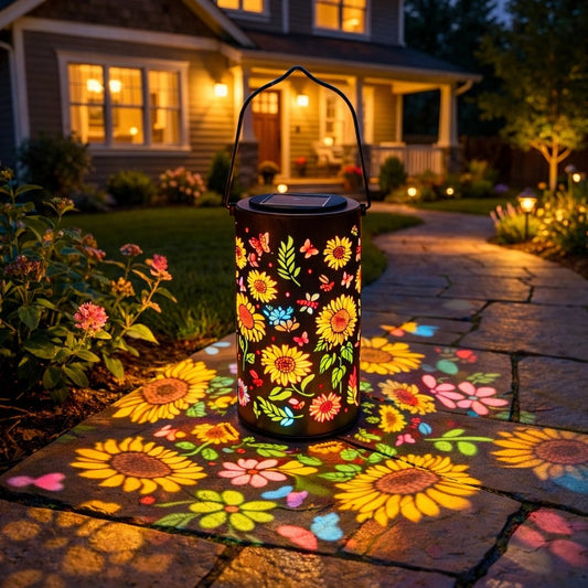 🌻Colorful Sunflower Glow Solar Garden Lantern – Create A Magical Flower Light Show For Your Outdoor Space