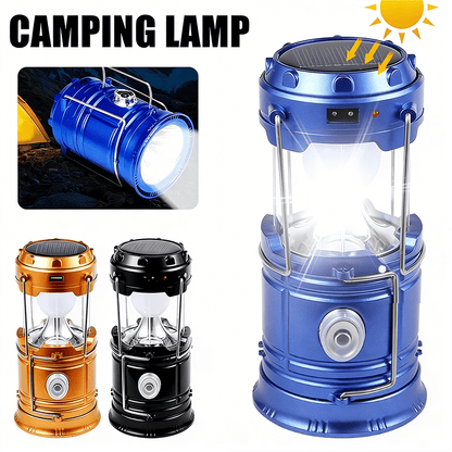 🔦 Solar Rechargeable LED Camping Light