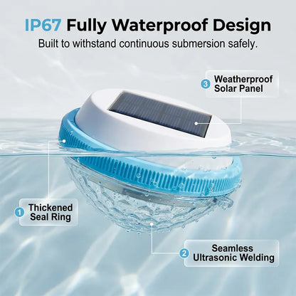 LAST DAY 50% OFF💡LED Solar Floating Pool Light🌈