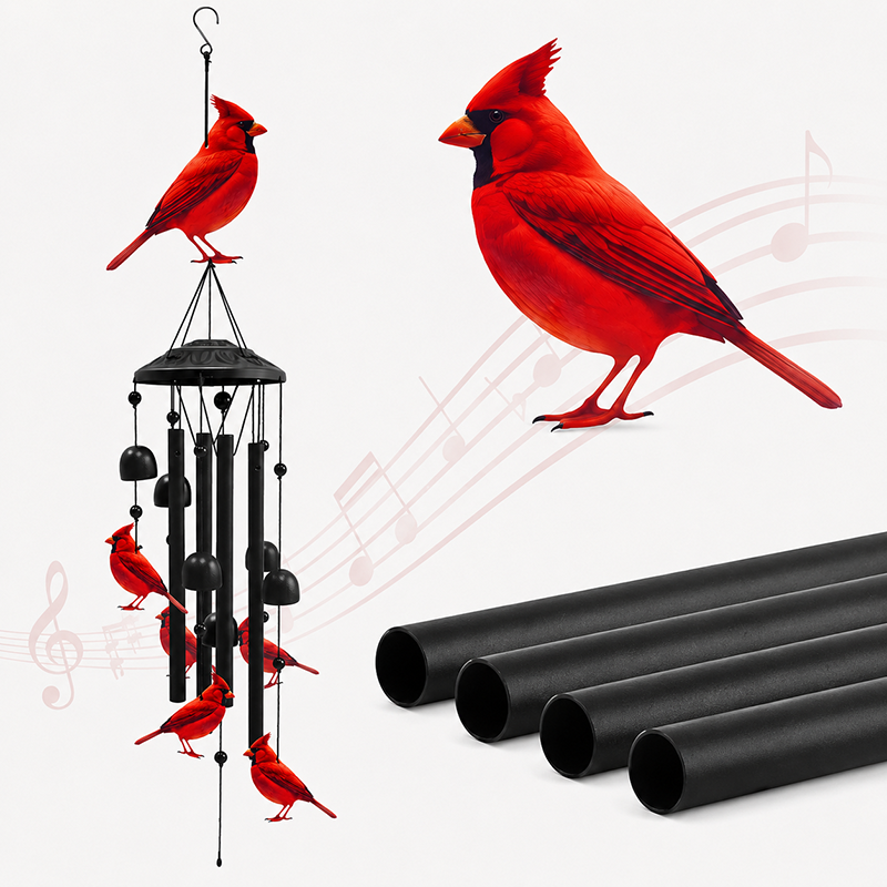 Vintage Metal Memorial Wind Chimes for Garden