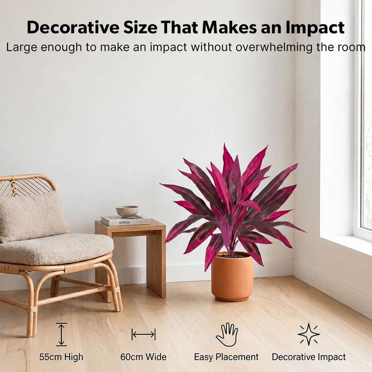 🎁 Last Day 60% OFF - Artificial Boston Fern & Dragon's Blood Tree Plants 🔥Same as in the video!