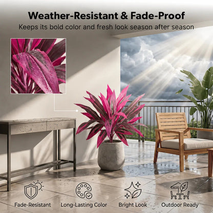 🎁 Last Day 60% OFF - Artificial Boston Fern & Dragon's Blood Tree Plants 🔥Same as in the video!