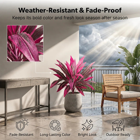 🎁 Last Day 60% OFF - Artificial Boston Fern & Dragon's Blood Tree Plants 🔥Same as in the video!