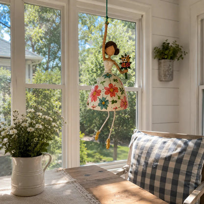 💃🌸Whimsical Dancing Lady Hanging Ornament